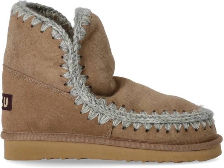 Mou Eskimo 18 enkellaarzen , Beige, Dames