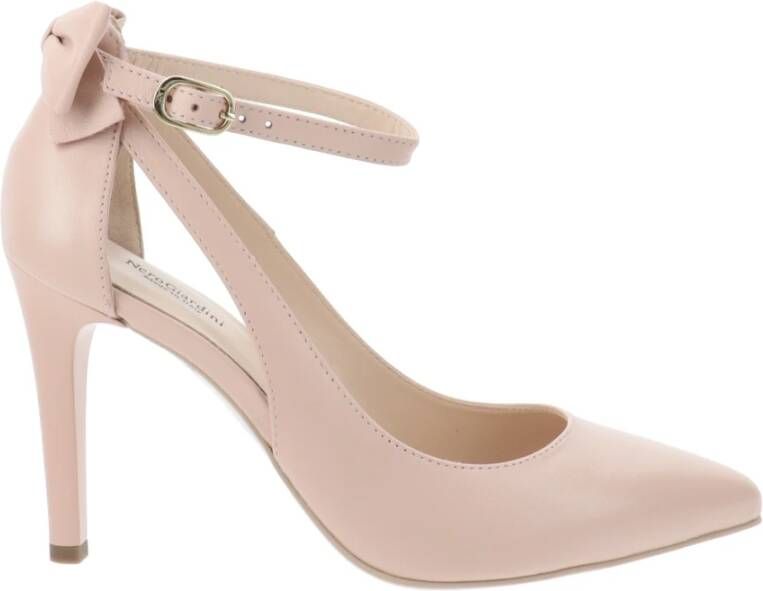 Nerogiardini Women& heel shoes in leather , Rood, Dames