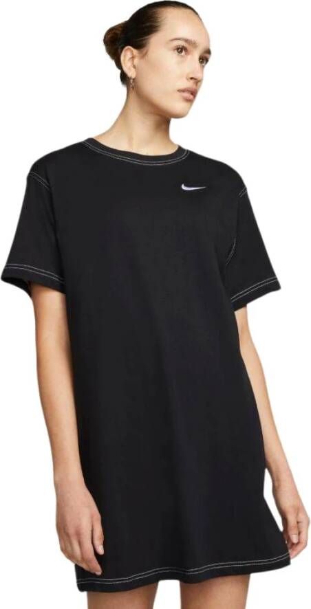 Nike Vestido Sportswear Swoosh , Zwart, Dames