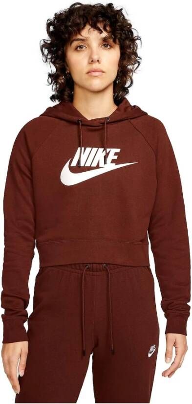 Nike Hoodies & Sweatvesten Bruin Dames