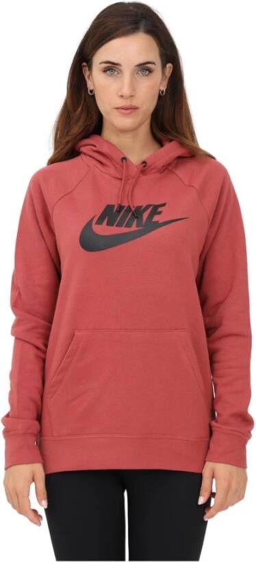 Nike Hoodies & Sweatvesten Rood Dames