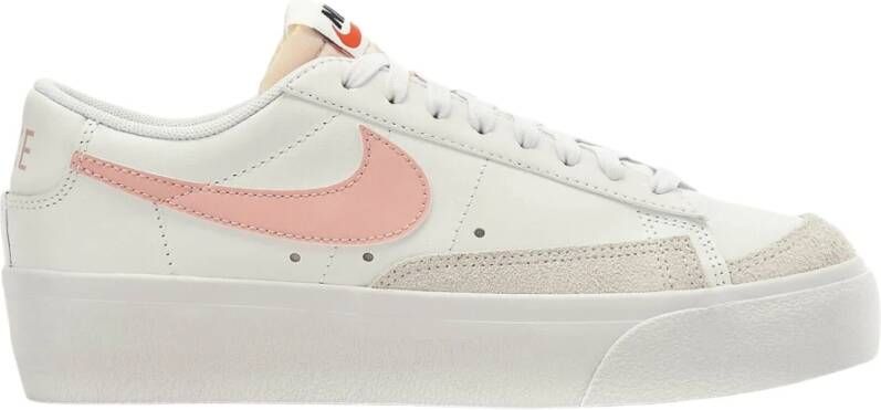Nike Blazer Low Platform Damesschoen White/Summit White/Black/Pink Glaze Dames