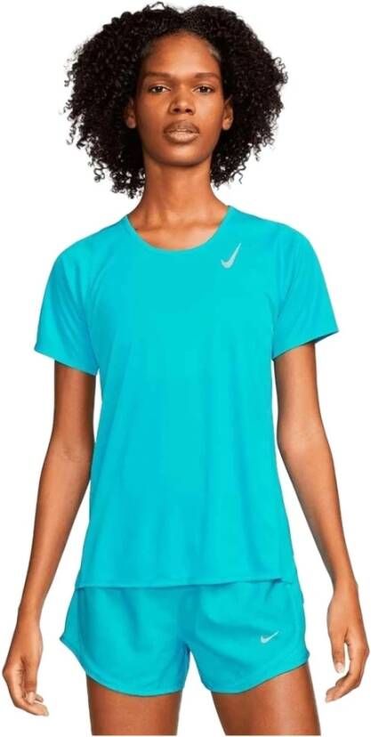 Nike T shirts Blauw Dames
