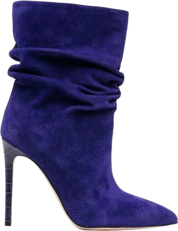 Paris Texas Suede heeled ankle boots , Paars, Dames