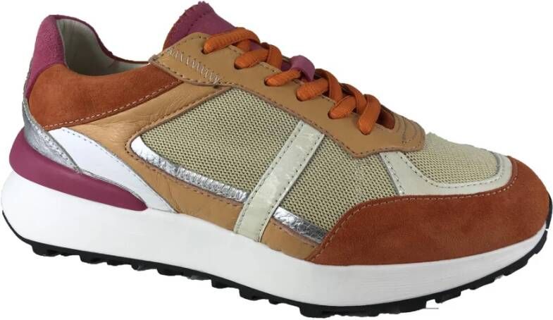 Piedi Nudi Schoenen Sneaker , Oranje, Dames