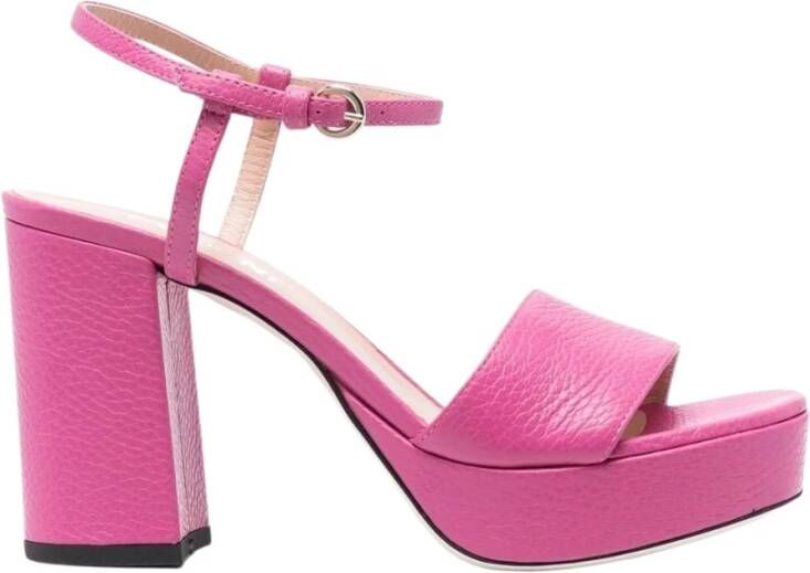 Pollini Hoge hiel sandalen , Paars, Dames