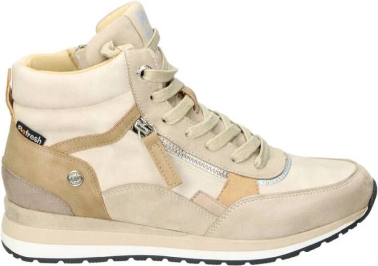 Refresh Enkellaarsjes Beige Dames