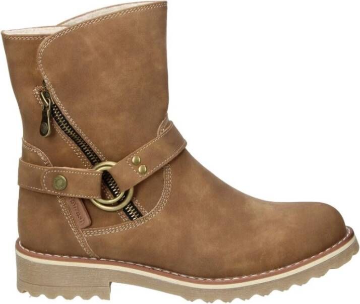 Refresh Young fashion booties , Bruin, Dames