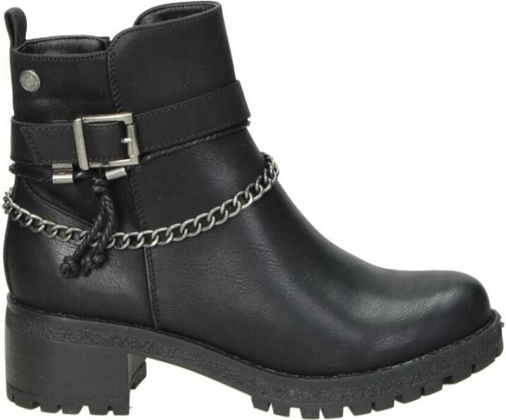 Refresh Enkellaarsjes Zwart Dames