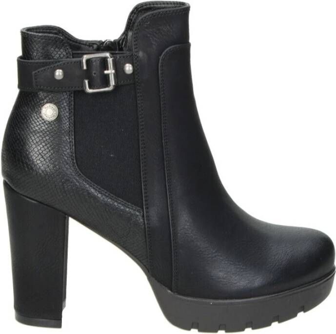 Refresh Enkellaarsjes Zwart Dames