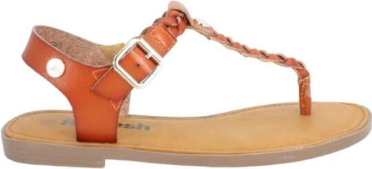 Refresh Platte sandalen , Bruin, Dames