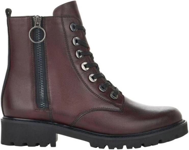 Remonte Bordo Casual Leather Booties , Rood, Dames