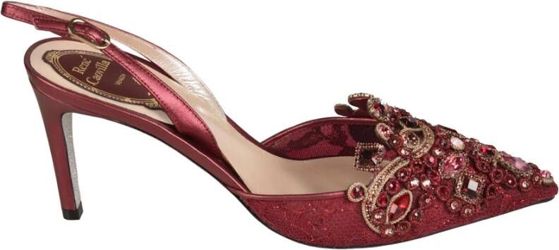 René Caovilla High Heel Sandals , Rood, Dames