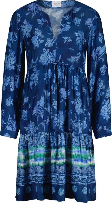 Replay Casual kleedjes Blauw Dames