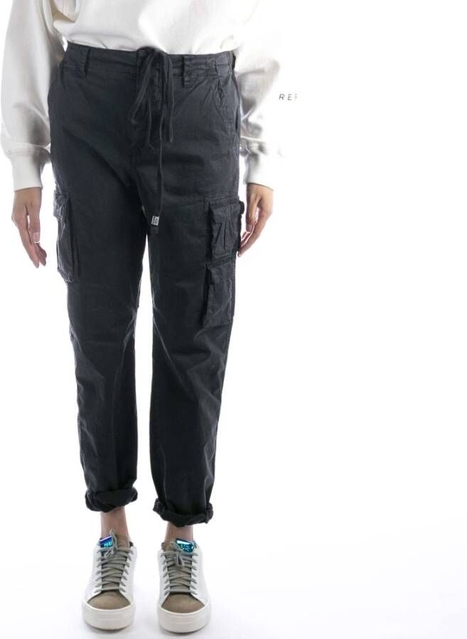 Replay Pantaloni Tasche America , Zwart, Dames