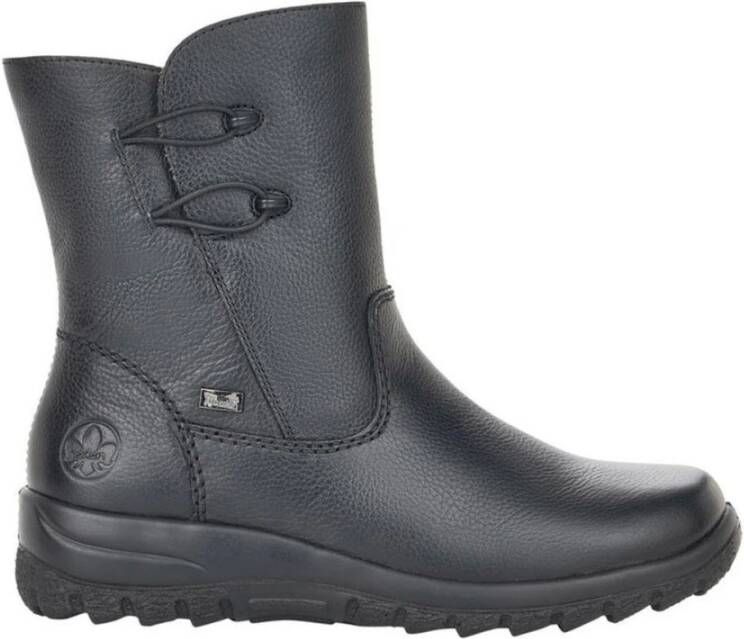 Rieker Casual lederen laarzen , Zwart, Dames