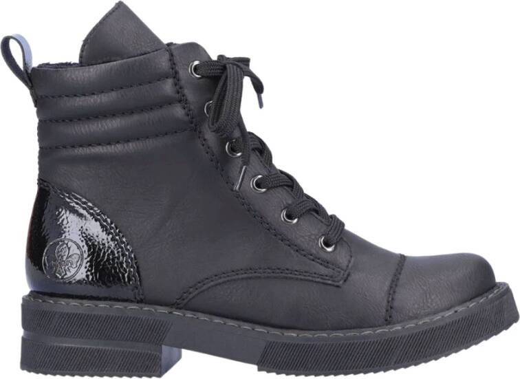Rieker Zwarte casual gesloten laarsjes , Zwart, Dames