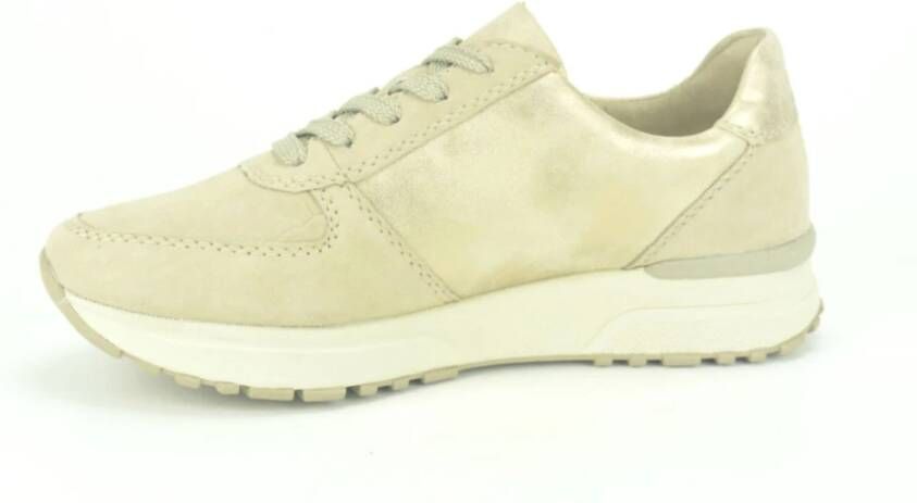 Rieker MatBeige +Print Runner N.+tiret , Beige, Dames