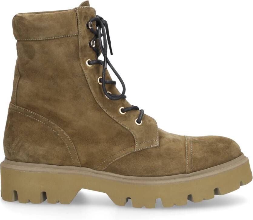 Roberto Festa Lace up Boots , Groen, Dames