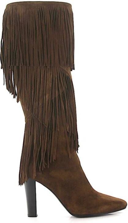 Saint Laurent Hakken laarzen Lily 95 , Bruin, Dames