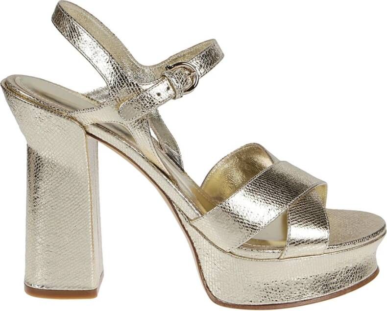 Salvatore Ferragamo Sonya Sandals , Geel, Dames