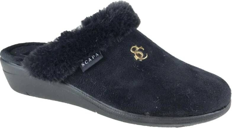 Scapa Schoenen Pantoffel , Zwart, Dames