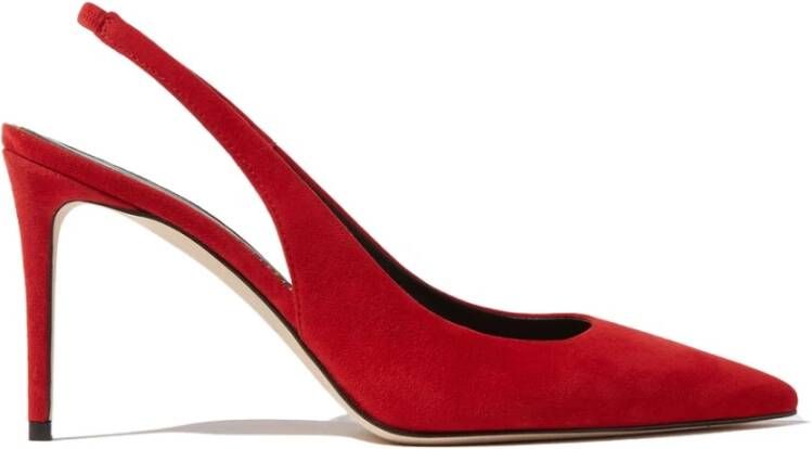 Scarosso Sutton suede pompen , Rood, Dames