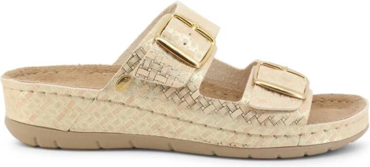Scholl Sliders Aberdeen F29302 , Geel, Dames
