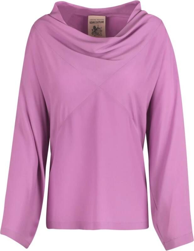 Semicouture Blouses Paars Dames