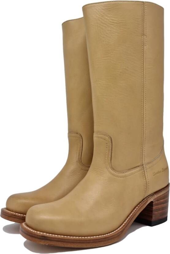 Sendra Hoge laarzen , Beige, Dames