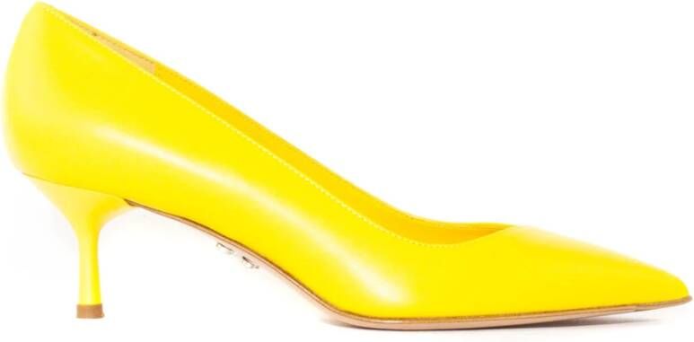 Sergio Levantesi With Heel Yellow , Geel, Dames