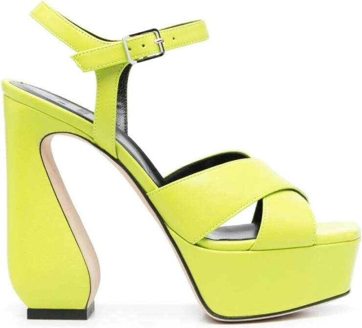 Sergio Rossi High Heel Sandals , Geel, Dames