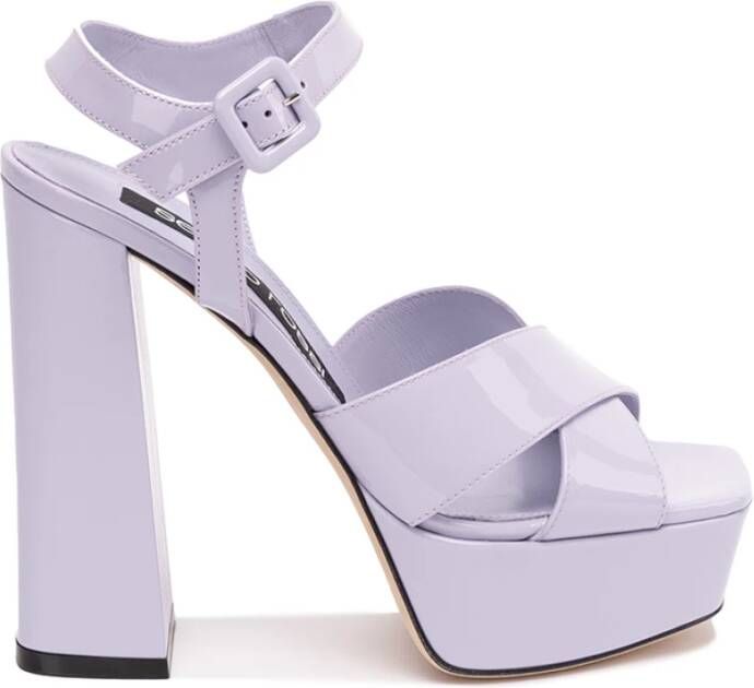 Sergio Rossi Platte sandalen , Paars, Dames