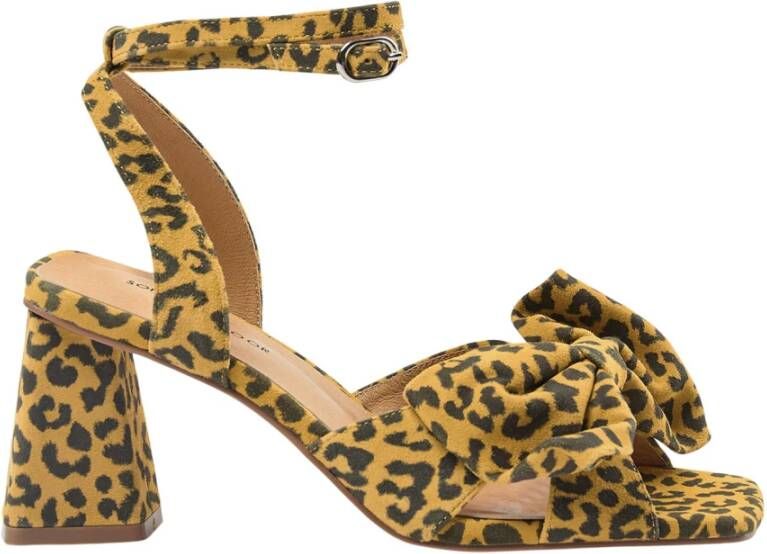 Sofie Schnoor Hoge hiel sandalen , Geel, Dames