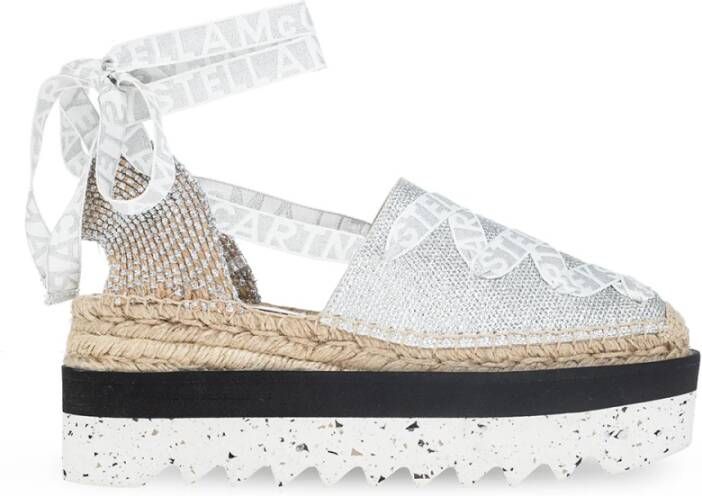 Stella Mccartney Gaia platform Espadrilles , Wit, Dames