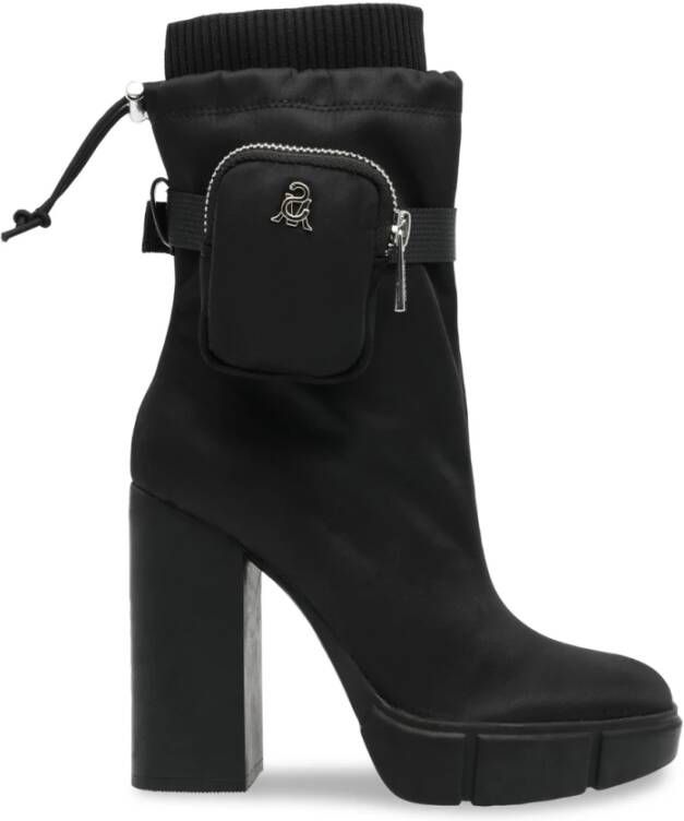 Steve Madden Opstaphakken laarzen , Zwart, Dames