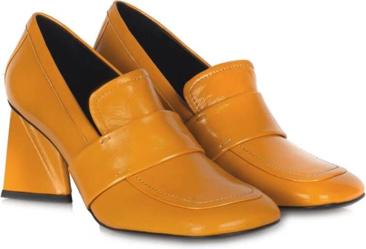 Strategia A5183 hakken loafers , Geel, Dames