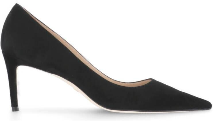 Stuart Weitzman With Heel Black , Zwart, Dames