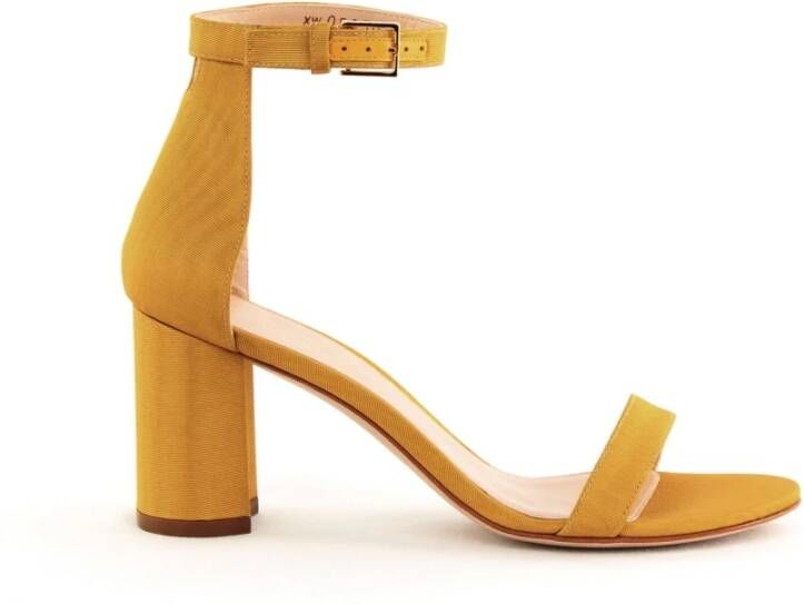 Stuart Weitzman Hoge hiel sandalen , Geel, Dames