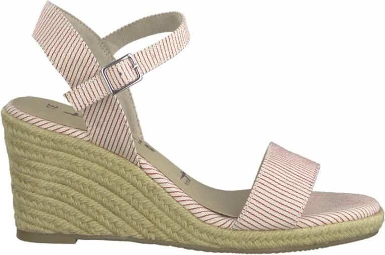 tamaris Chili strepen casual wiggen , Roze, Dames