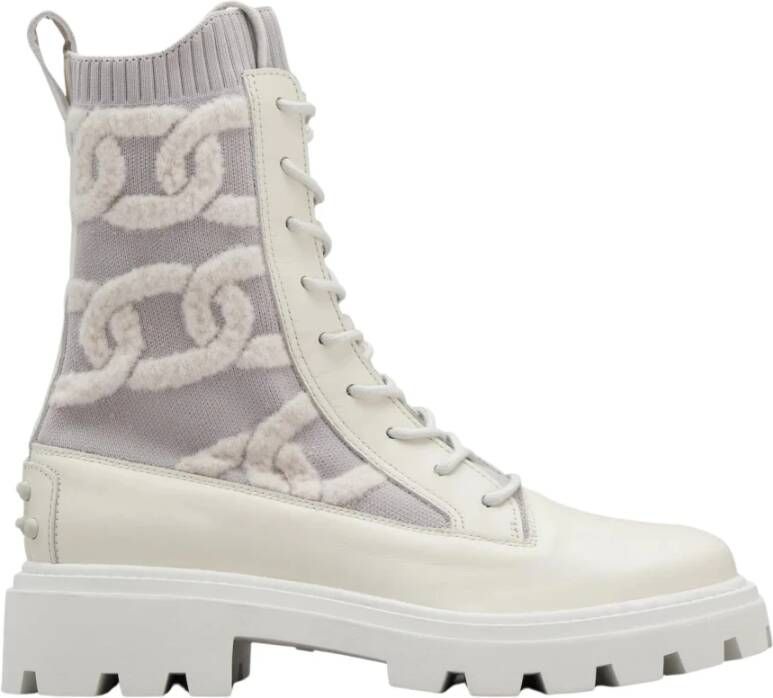TOD'S Enkellaarsjes Wit Dames