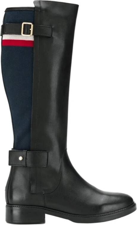 Tommy Hilfiger Moderne deken High Boots , Zwart, Dames
