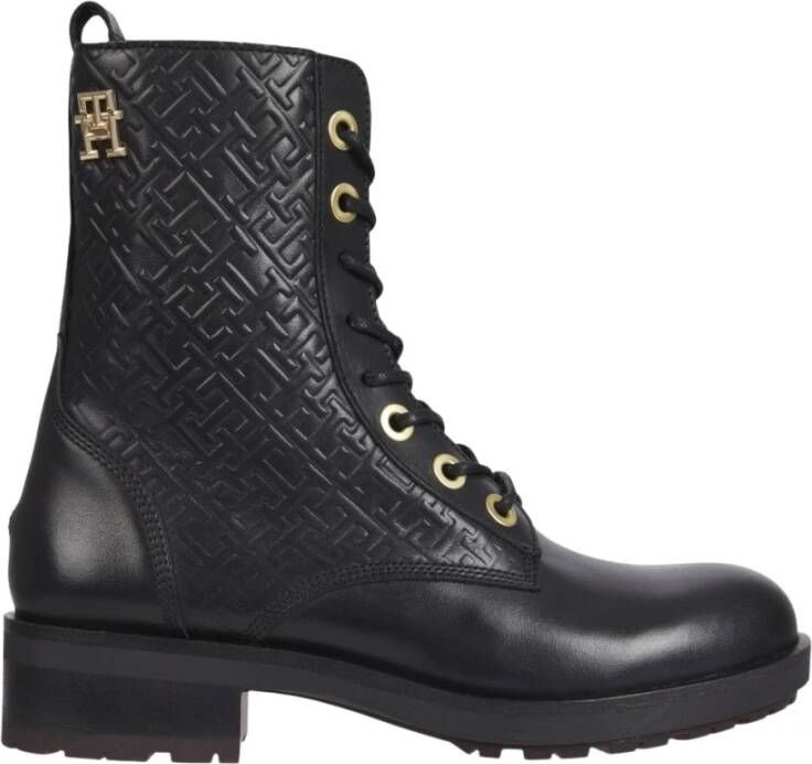 Tommy Hilfiger Thgram Biker Boot , Zwart, Dames