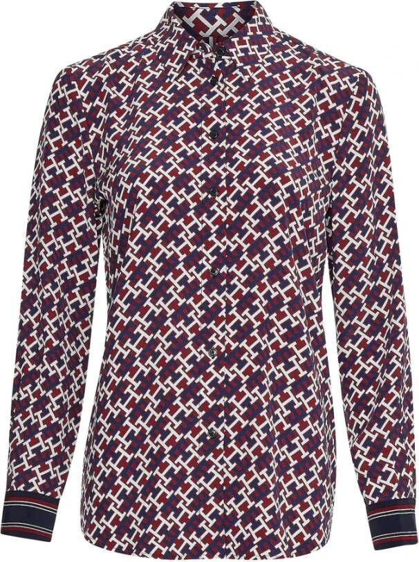 Tommy Hilfiger Blouse Rood Ww0Ww31990 09Y , Rood, Dames
