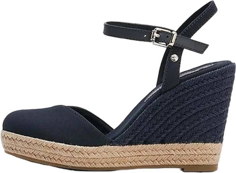 Tommy Hilfiger Basic Closed Toe High Wedge sleehakken donkerblauw