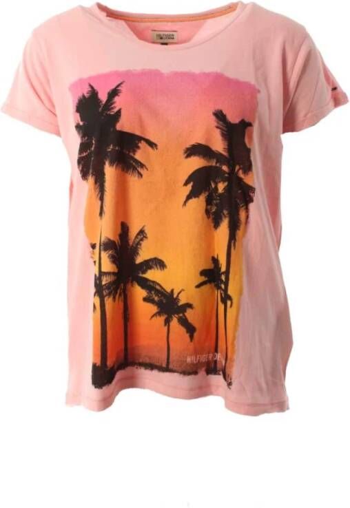 Tommy Hilfiger T shirts Roze Dames
