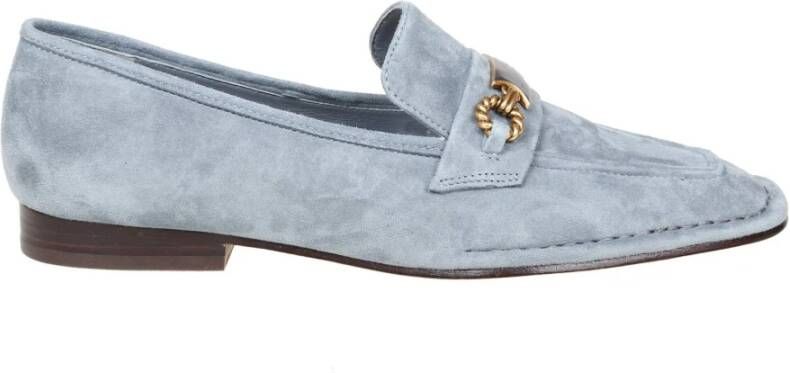 TORY BURCH Perrine Loafer in lichtblauw suede , Blauw, Dames
