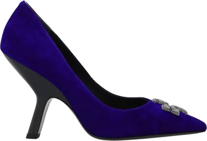 TORY BURCH Eleanor suede pompen , Blauw, Dames