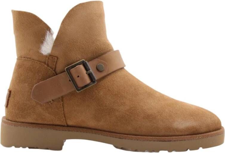 Ugg Romely Short Boots Buckle , Bruin, Dames