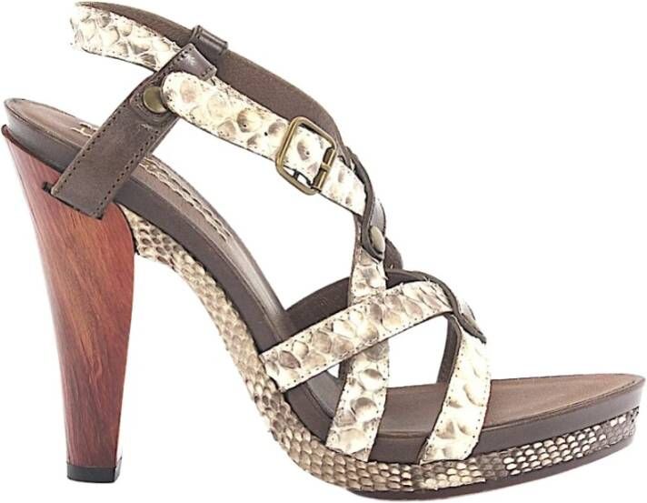 Ugg Hoge hiel sandalen , Grijs, Dames